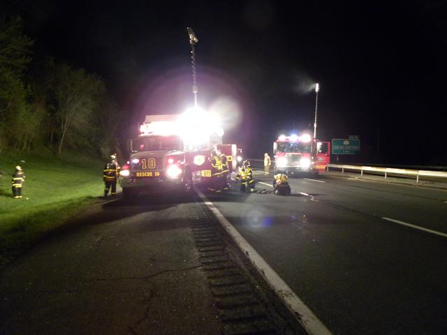 PIAA and car fire  I-684 